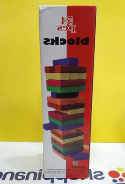 Torre In Legno Mattoncini Jenga Multicolor