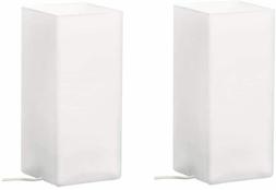 IKEA GR&Ouml;N&Ouml; 2 X Lampada da tavolo, vetro opalino bianco