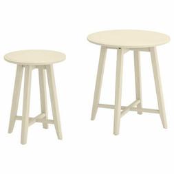 Ikea Kragsta Nido Di Tavoli, Set Di 2 Beige Chiaro