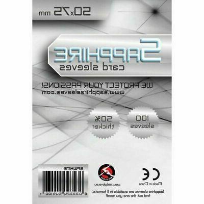 100 bustine sleeves white 50x75 protettive x