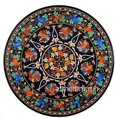 122cm rotondo marmo incontro tavolo top multi