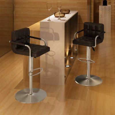 2 x sgabello da bar marrone con