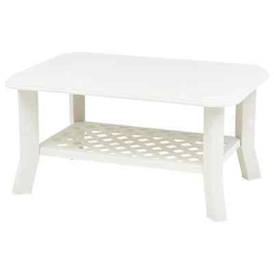 232825 tavolino da caff bianco 90x60x46 cm