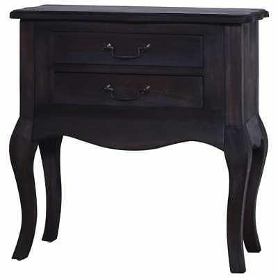 248672 comodino nero 60x30x60 cm in legno