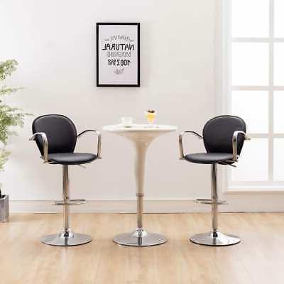 2x sgabelli da bar con braccioli nero