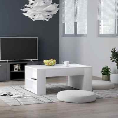 258497 tavolino da caff bianco 100x60x42 cm