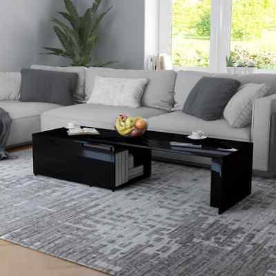 259161 tavolino da caff nero lucido 150x50x35