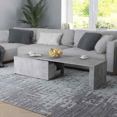 260182 tavolino da caff grigio cemento 150x50x35