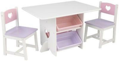 26913 set tavolo con 2 sedie cuore