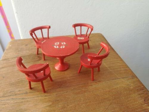 4 sedie da tavolo miniatura tavolo giocattolo
