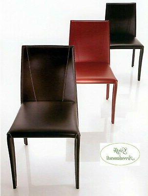 4 sedie moderne in cuoio rigenerato x