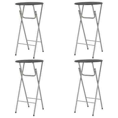 4x tavoli da bar nero mdf e