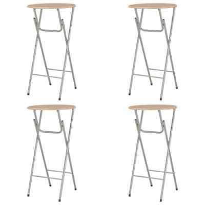 4x tavoli da bar rovere mdf acciaio