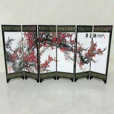 6pcs piccoli in legno bambu schermo tavolo