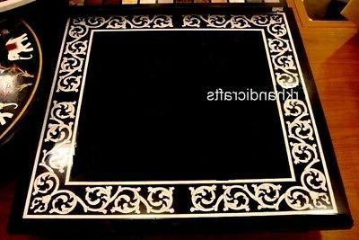 76 2cm marmo nero caffe tavolo top