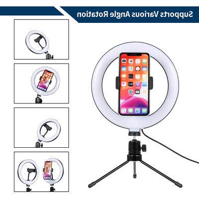 nuovo 8 led anello selfie lampada con