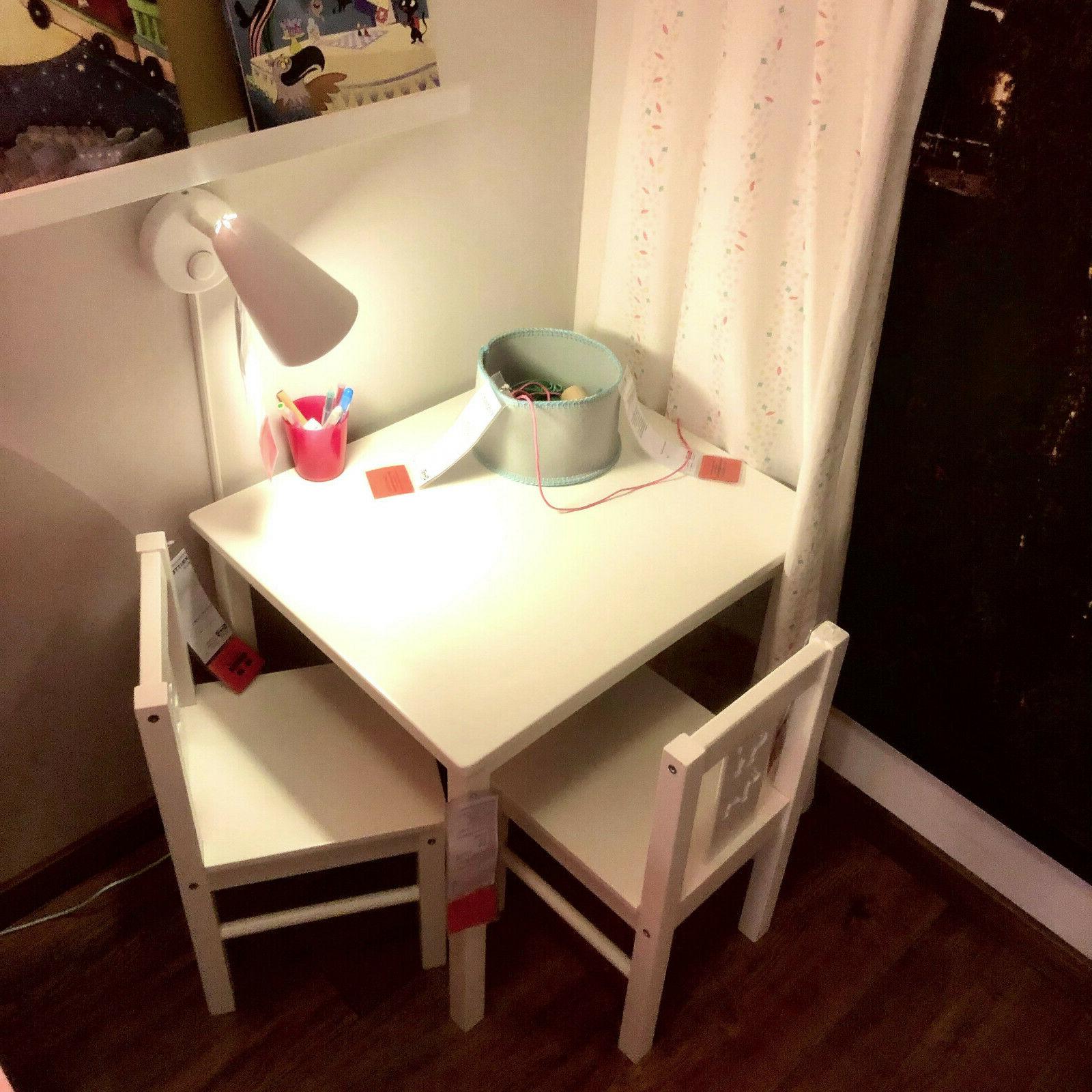 arredamento per bambini tavolo 2x seggiolone bianco