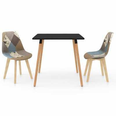 ax set 3pz tavolo pranzo 2posti elegante