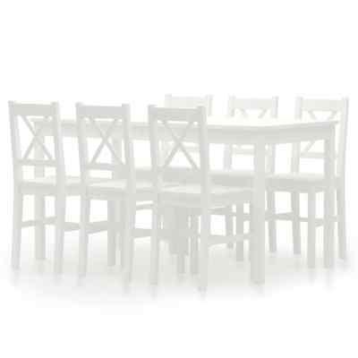 ax set 7pz 6posti tavolo pranzo 140x70x73cm