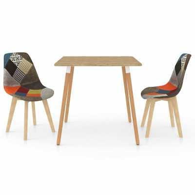 ax set tavolo 3pz 2posti design elegante