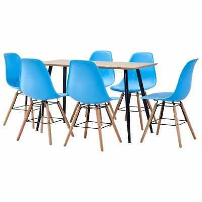 ax set tavolo sedie 7pz pranzo 6posti