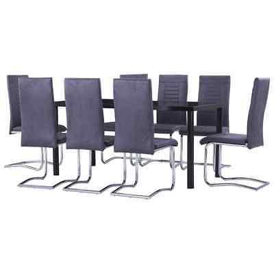 ax set tavolo sedie 8posti 9pz vetro