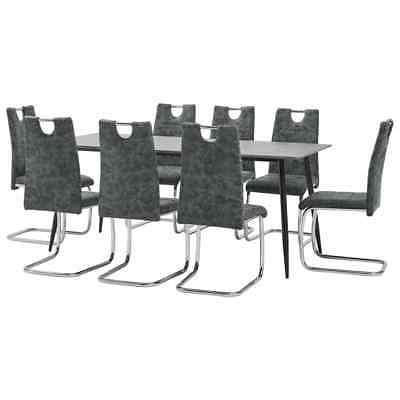 ax set tavolo sedie 9pz pranzo 8posti