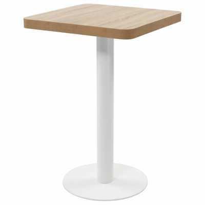ax tavolo bistrot bianco mdf 50x50x75cm caffetterie