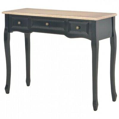 ax tavolo consolle trucco cassetti nero marrone