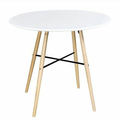 ax tavolo pranzo mdf rotondo bianco opaco