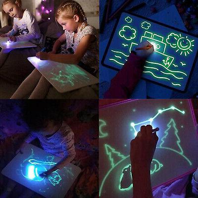 bambini tavolo da disegno fluorescente delle luminoso
