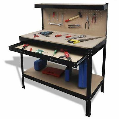 banco tavolo da lavoro forato cassetto porta