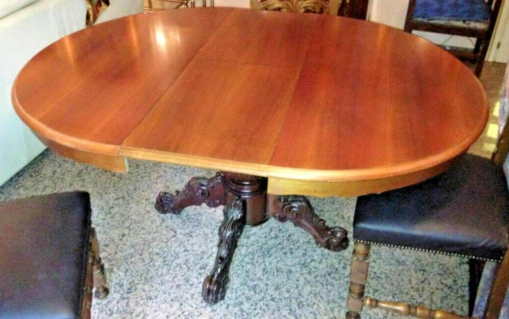 barocco rococo tavolo da pranzo rotondo classico