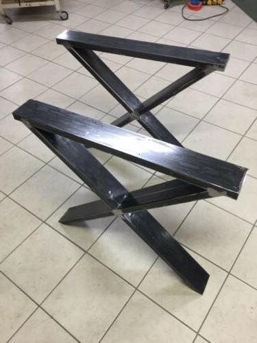 base tavolo gambe ferro x2 steel table