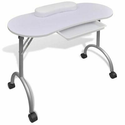bianco tavolo pieghevole per manicure ricostruzione unghie