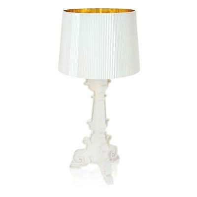 bourgie bianco e oro lampada da tavolo