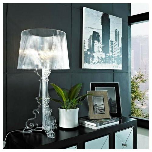 bourgie lampada da tavolo in policarbonato crystal