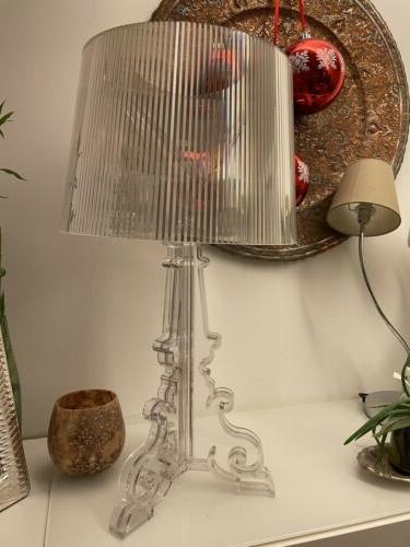 bourgie lampada da tavolo in policarbonato trasparente