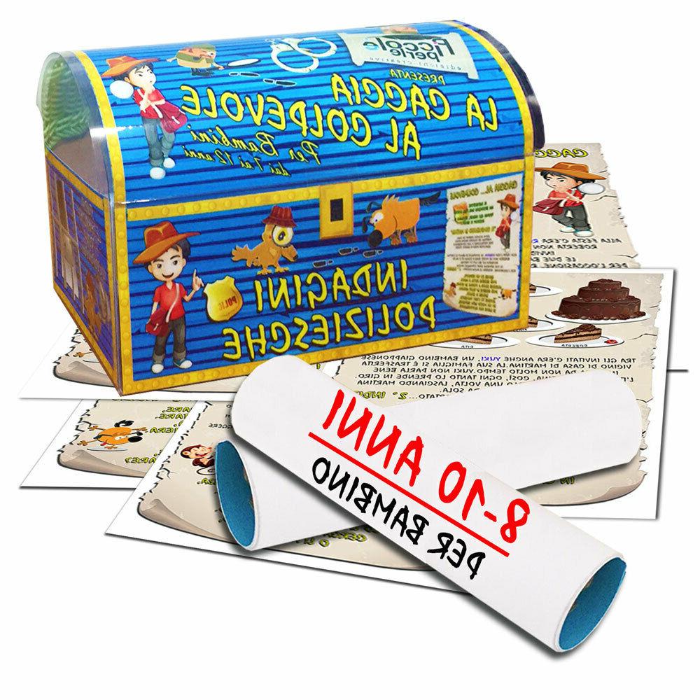 caccia al tesoro indagine poliziesca bambino 8