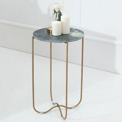 cagu design tavolino rotondo florentin verde marmorizzato