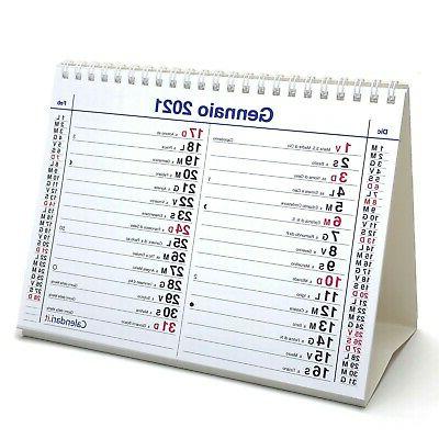calendario 2021 mensile da tavolo santi e