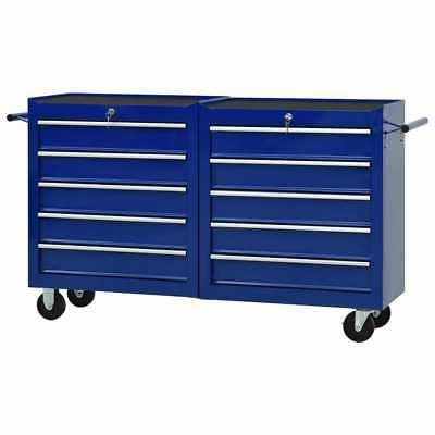 carrello portautensili con 10 cassetti in acciaio