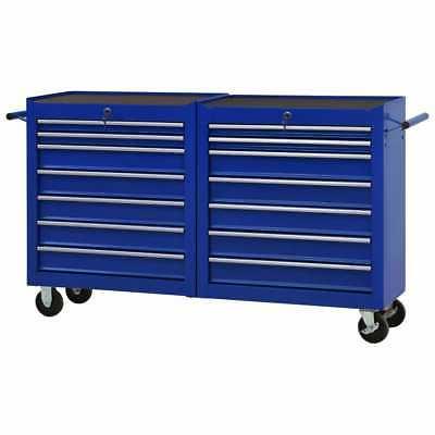 carrello portautensili con 14 cassetti in acciaio