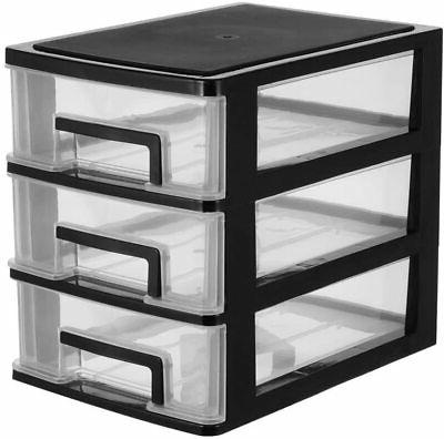 cassettiera in plastica da tavolo portaoggetti da