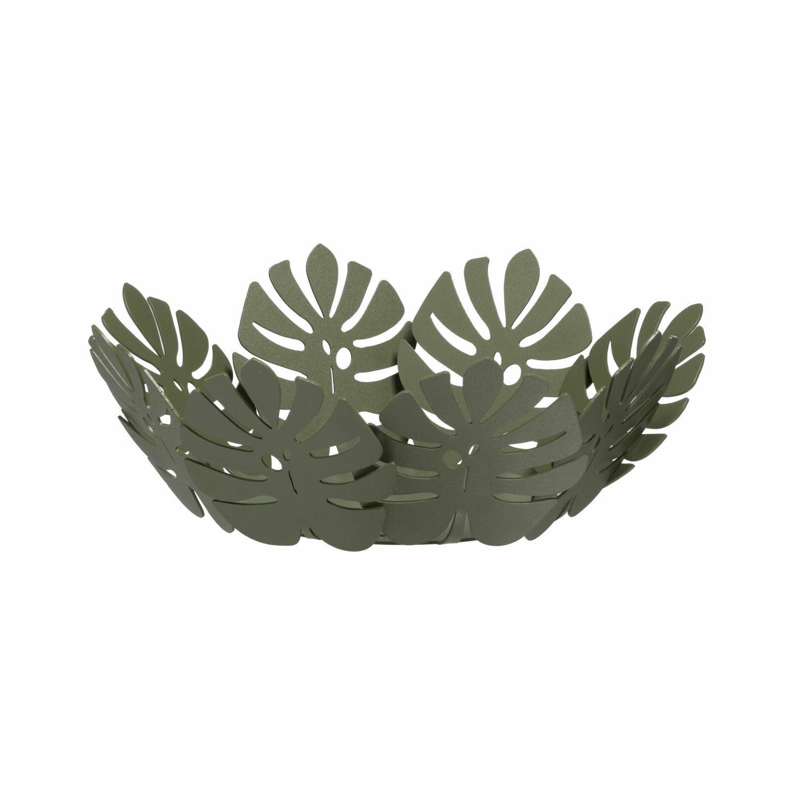 centro tavola fruttiera pianta monstera piccolo design