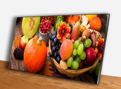 cesto di frutta quadro pannello in legno