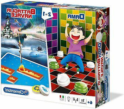 clementoni battaglia navale e dama giochi da