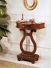 CONSOLLE  ARPA  I NGRESSO CLASSICA colore ciliegio scuro
