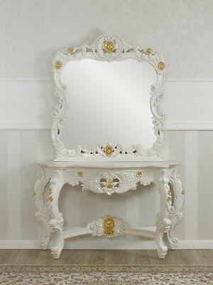 consolle e specchio laia stile barocco decape