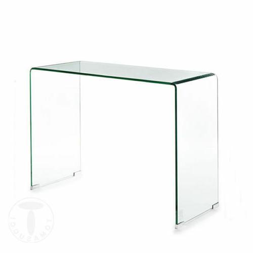 consolle in vetro curvato 12 mm little